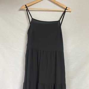 H&M Black Tiered Boho Maxi Dress